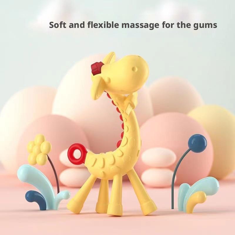 Baby Food Natural - 기린 모양 아기용 식품 등급 실리콘
