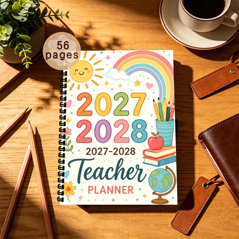Baby Food Schedule - A5 2027-2028 교사 플래너, 월간 및