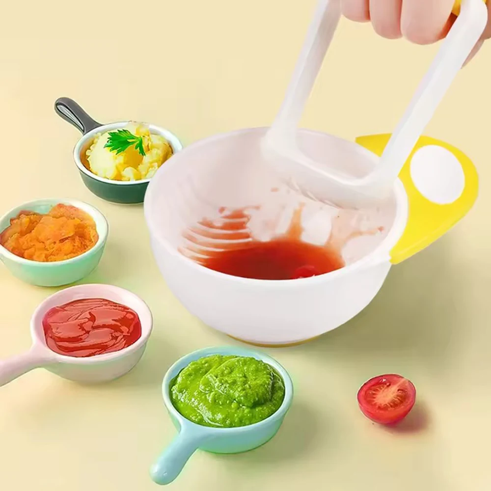 Baby Food Mill - 으깨고 서빙하는 그릇 세트, 음식 으깨는
