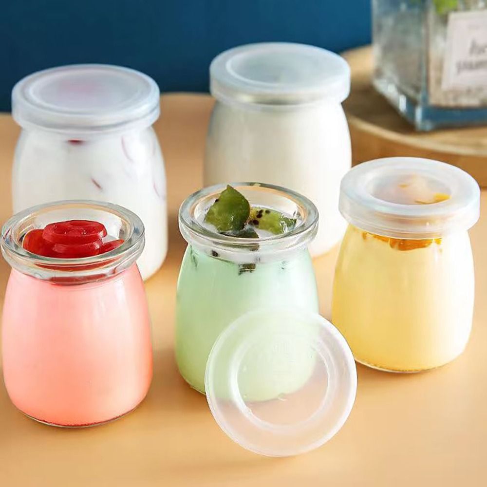 Baby Food Yogurt - 유리 보관 컵 푸딩 병 뚜껑